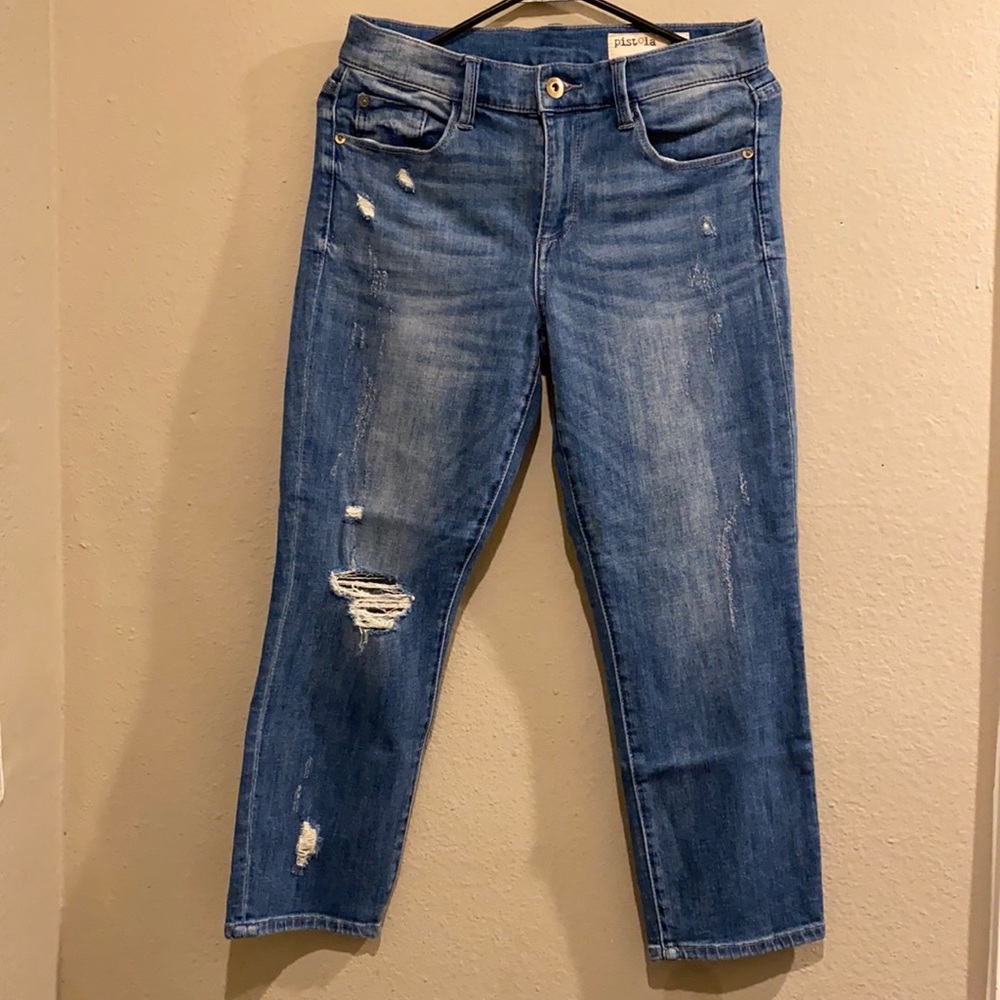 Pistola Mid Rise Ankle Crop Jeans